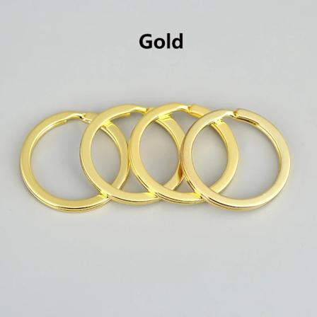 Mibrow 10/20stk/pakke 15/20/25/28/30 mm runde nøgleringe split ring (aldrig falmer) nøgleringe til taske bil nøglering smykker gør Gold 15mm -20PCS