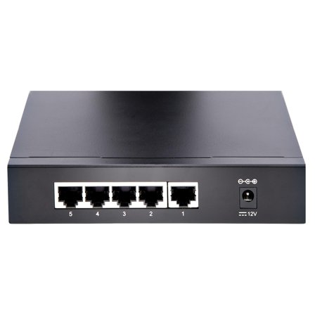 StarTech Unmanaged 2.5G Switch, 5 Port Gigabit Switch, 2.5GBASE-T Unmanaged Ethernet Switch, Ethernet Splitter, Din Rail or Wall Mount, Multi-Gigabit,