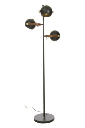Aneta Lighting BOW golvlampe, 3-arm, svart, 3 x GU10