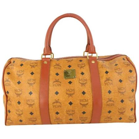 MCM Pre-owned, Pre-owned Leather handbags Bruin, Dames, Maat:ONE Size