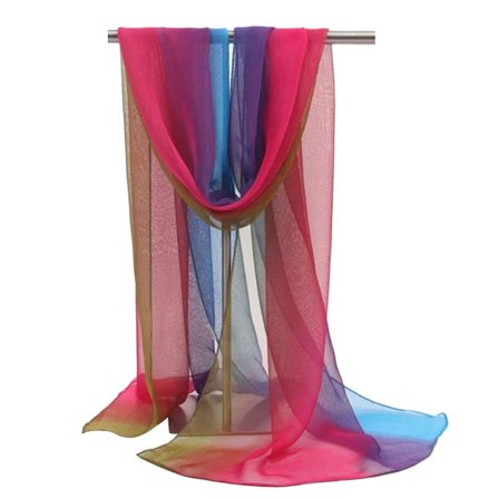 Scarf Sjalar RÖD BLÅ RÖD BLÅ