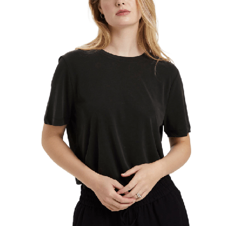 Soaked In Luxury SLColumbine Loose Fit T-shirt Överdelar Dam Svart XS