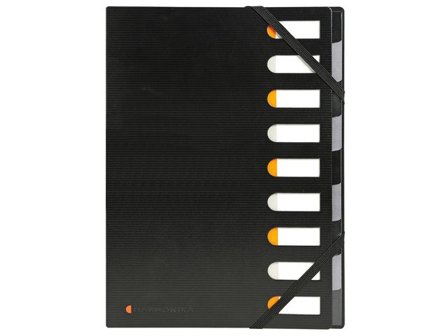 Exacompta Sorteringsmapp 9-flik svart - Lyreco - Kontorsmaterial - Mappar och plastfickor - Sorteringsmappar