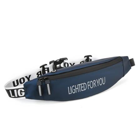 Män kvinnor Fanny Pack Midjeväska Närsittande Osynlig Multifunktionell Herrbälte Mobiltelefon Fitness Blue