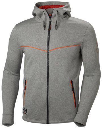 Helly Hansen Workwear Chelsea Evolution 79197-930 Hættetrøje grå/orange Grå/orange, Tøj