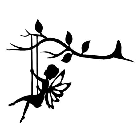 2d Trädgård Fairy Dekoration Stake Silhouette Ornament Compatib DXGHC