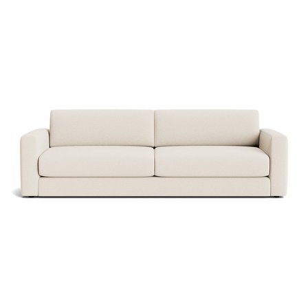 Moss 3 personers sofa - Loop Creme - 252x94x78 - Sofa, 3 personers sofa