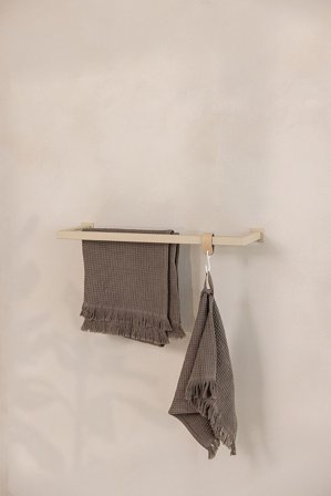 Metallbude Metallbude Stenni Håndklædeholder Cream Firkantet, Tøj & Bolig, Badeværelsestilbehør, Øvrigt