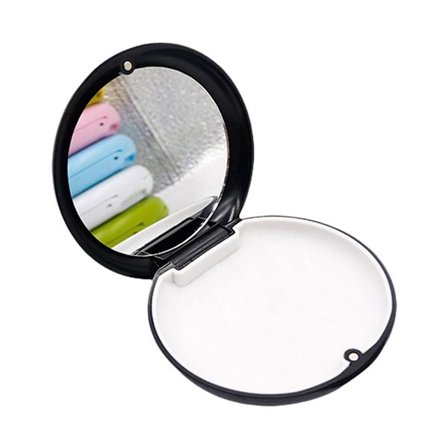 Oppbevaringsboks for tannregulering med innebygd speil, slank ortodontisk tilbehørsoppbevaring for tannregulering og tilbehør, bærbar design med 