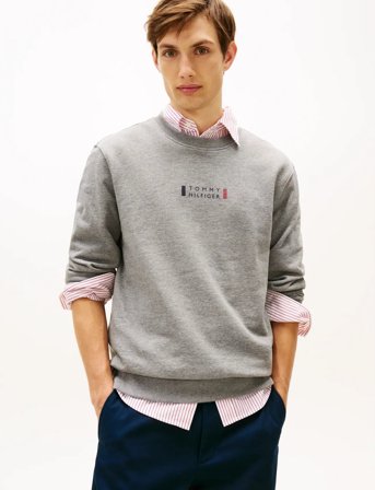 Tommy Hilfiger Brand Love Sweatshirt - Grey - S
