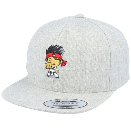 Kinder Kiddo Cap - Grau snapback Cap - Kinder Fighter Kid Heather Grey Snapback @ Hatstore
