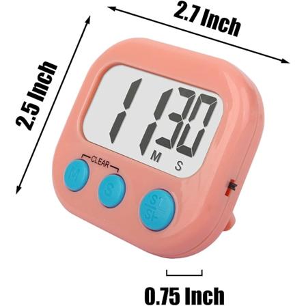 2 Pakkaa Luokkahuoneen Ajastimia Lapsille - Digitaalinen Ajasti - Vaaleanpunainen Pink White 1