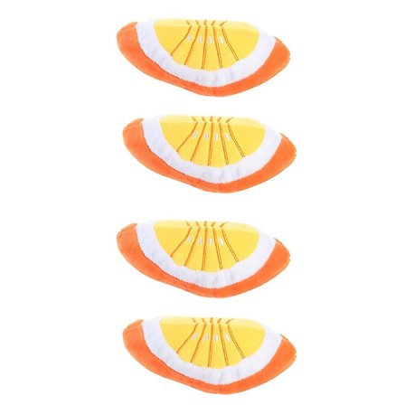 4 st Frukt Hund Leksak Mat-formad Hund Leksak Hund Leksak Med Pip Plysch Leksak Valp Leksak