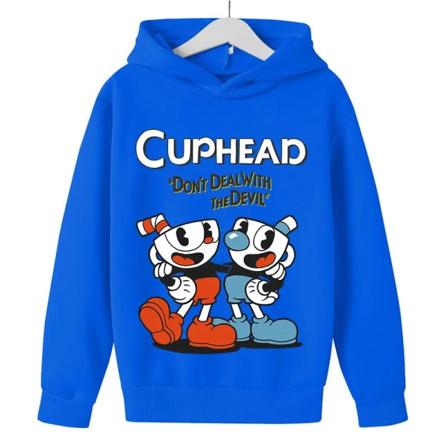 Kids Game Cuphead hoodie bomull Barn hoodies byxor tvådelade barnkläder set 4-14 år barn kläder Barn hoodies A hoodie 4T