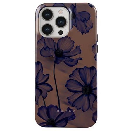 Coque MagSafe - Burga - iPhone 13 Pro - Mørk Violet - Velvet Night Mønster - Elegant