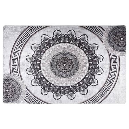 vidaXL Matta tvättbar 160x230 cm flerfärgad halkfri multifärg