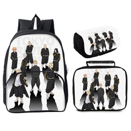 Tokyo Revengers Ryggsäck 3 delar 16 väska Style 20