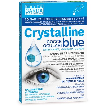 Crystalline Blue Gocce Oculari 10 Fiale 0,5ml