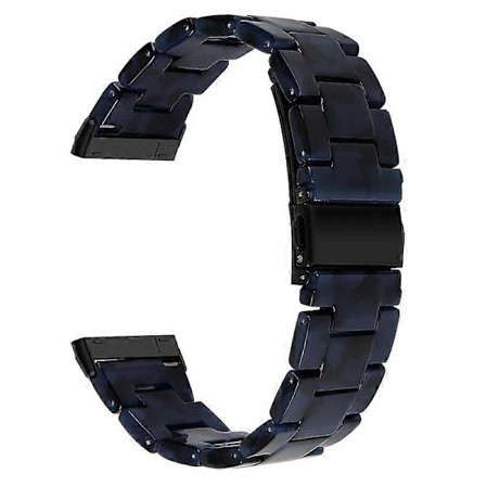 Kellon ranneke, yhteensopiva Fitbit Versa 4/Sense 2:n kanssa, 20 mm:n hartsi kellon ranneke ruostumattomasta teräksestä valmistettu solki vaihto hihna