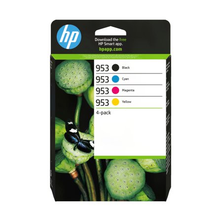 HP 953 - 4-pack - svart, gul, cyan, magenta - original - blekkpatron
