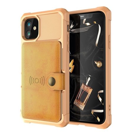 Kickstand Skal för iPhone 12 & 12 Pro - Guld