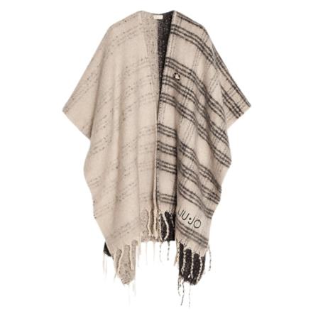 Liu Jo Capes Grå, Dame Poncho, Størrelse: ONE Size