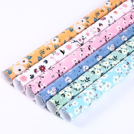 6 Kpl Kuviollinen Pieni Kukallinen Lahjapaperi Lahjapakkaus