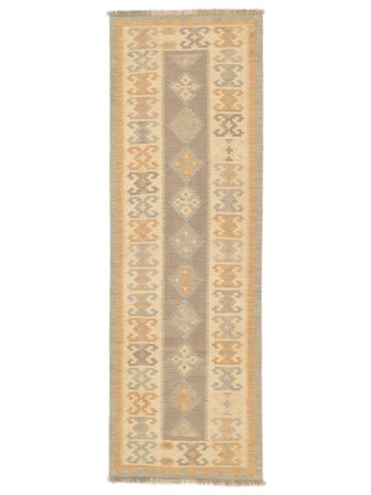 Tapis Clair Nomad Kilim 82X251 De Couloir Orange/Beige (Laine, Perse)