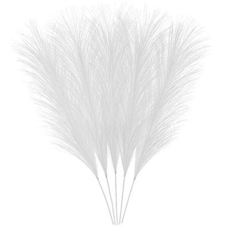Påsk fjädrar / plym Vit 5 pack polyester Cult Design