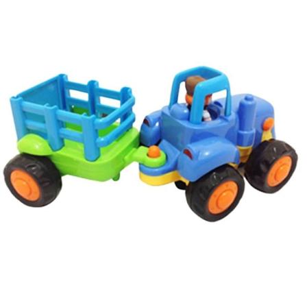 Lasten autolelu Traktorit Automalli Tekniikan pakettiauto Malli Lapset Varhaisen oppimisen lelu Sininen