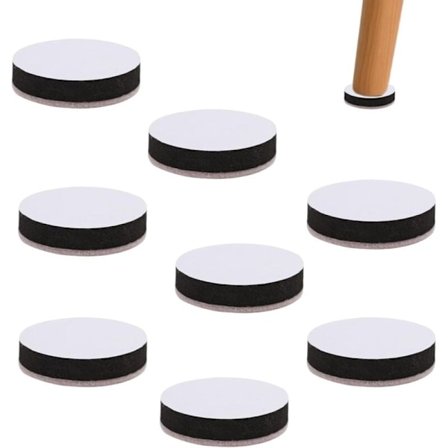 8 stk. selvklæbende møbelforhøjere - bord, stol, sofa, seng, skabsforhøjere - 6 cm højde - 1,65 cm højde