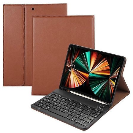 2-i-1 Bluetooth-tangentbord Surfplatta Läderfodral Kompatibelt med iPad Pro 12.9 (2022) / (2021) / (2020) / (2018)