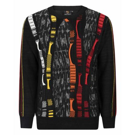 Carlo Colucci, Sweatshirt Zwart, Heren, Maat:S