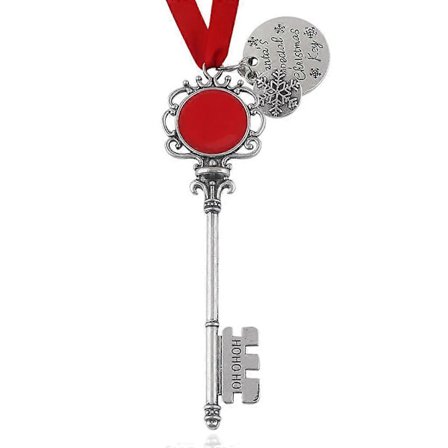 Joulutaika Santa-avaimenperä Joulupukki Ovi Avaimen Koriste Nauha Jousi