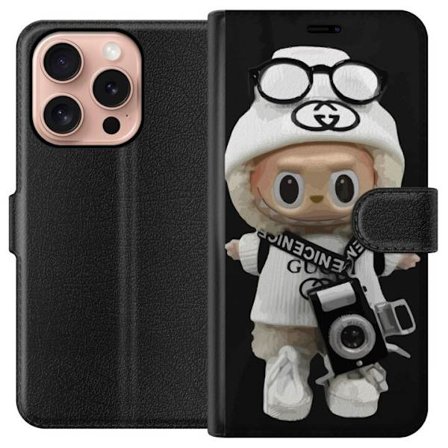 Yhteensopiva Lompakkokotelo Apple Apple iPhone 16 Pro Tyylikäs muotoilijafiguuri kameralla ja katutyyliä, leikkisä keräilyfiguuri trendikkäässä