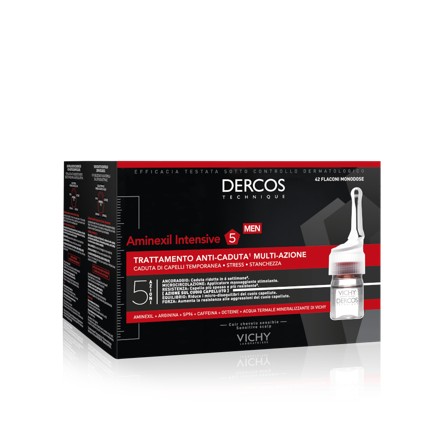 Vichy Dercos Aminexil Uomo - Trattamento Anticaduta 42 Fiale