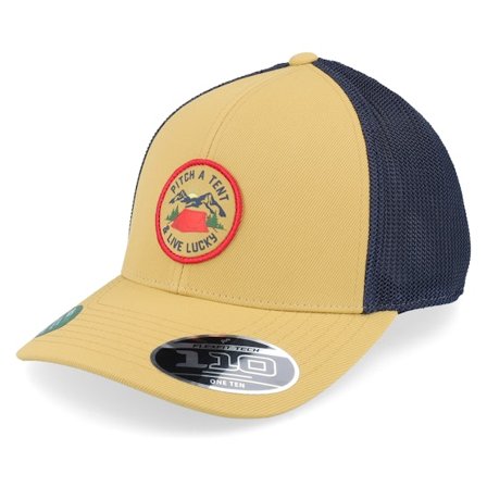 Black Clover - Beige trucker Czapka Z Daszkiem - Pitch A Tent 2 Inca Gold W Navy Mesh W Patch Trucker @ Hatstore