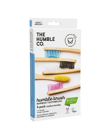 The Humble Co. - Bambus Zahnbürsten - Family Pack Adult Medium