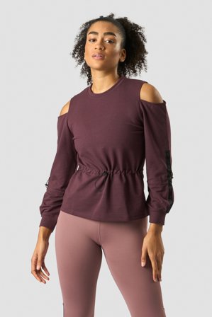 ICANIWILL - Stance Long Sleeve Wmn Burgundy - Pitkähihaiset - Naiset - Treenivaatteet ICIW:ltä