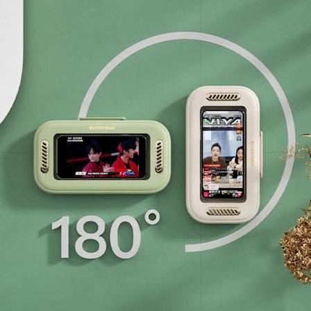 Kylpyhuoneen vedenpitävä matkapuhelinlaatikko Matkapuhelinteline