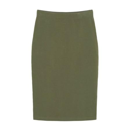 Marc O'Polo Jersey midi Rok in a slim fit , Groen , Dames , Maat: 2XS