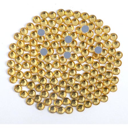 8000 Hot Fix Rhinestones, Lt. Colorado Topaz, SS6, 1.9-2.1 mm Kompatibel med Kläder & Hantverk Lt.Colorado Topaz SS6 Lt.Colorado Topaz