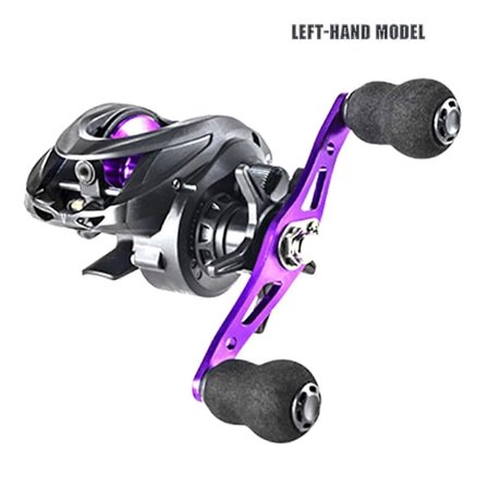 Spinnefiskestænger Glat Kraftfuld Letvægts Baitcast Fiskeudstyr Tilbehør Lilla Venstre Hånds Stil