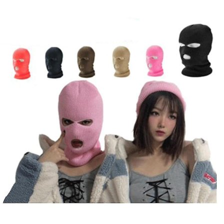 Full Face Ski Mask Winter Cap Balaclava Hood Beanie Warm Tactical Hat 3 Hole
