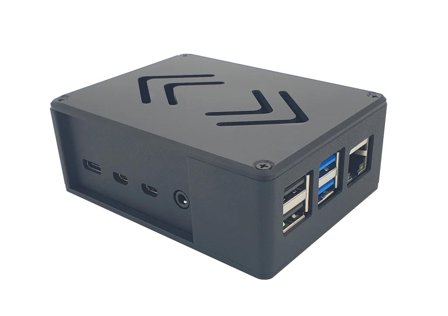 ALLNET Rock 4 C+ zbh. Aluminium Gehäuse ecoPI PRO LP, schwarz