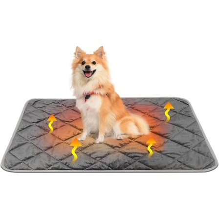 ING Kæledyrs varmemåtte Isolerende kæledyrsmåtte 58*88cm Kattevarmemåtte Varmemåtte Selvvarmende kæledyrsmåtte Skridsikker varmetæppe Isolerende måtte