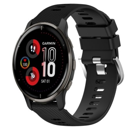 För Garmin Venu 2 Plus 20 mm enfärgad mjukt watch