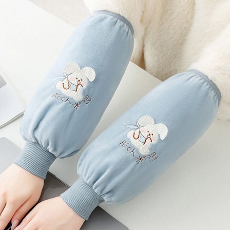 Höst och Vinter Koreansk Söt Lång Plyschrock Ärmar för Studentläxor, Vuxen Hemmaarbete, Anti-fläck Ärmar för Män och Kvinnor