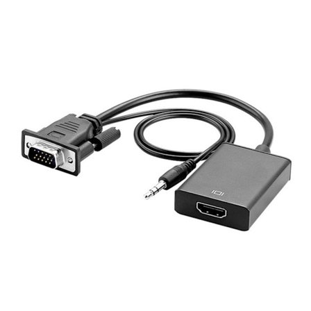 Kompatibel VGA til HDMI Adapter 1080P@ VGA Han til HDMI Hun Konverter til PC, Laptop, TV Boks til HDTV, Monitor, Skærm