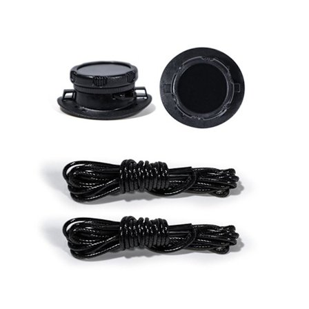 Automatisk Buckle Rope No Tie Shoe Snørebånd SORT